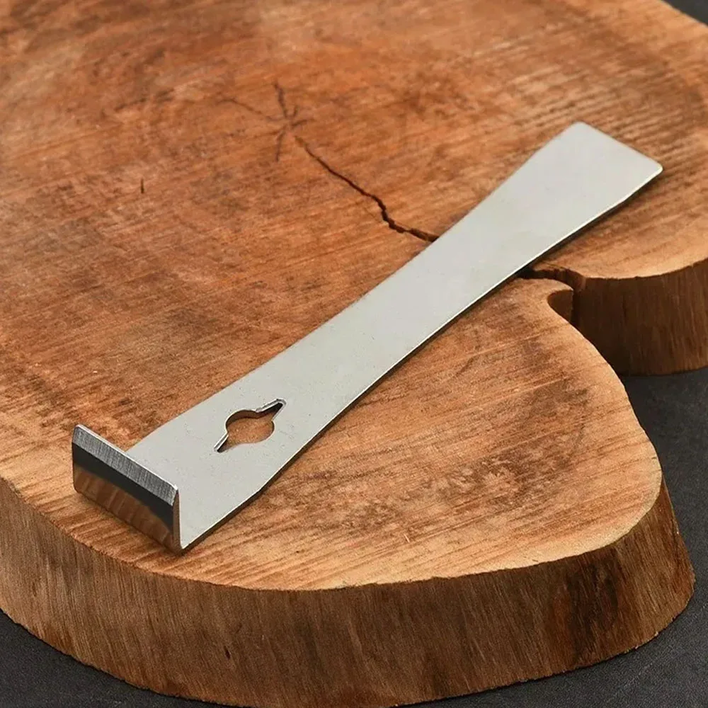 

1pcs 3 in 1 Flat Head Pry Bar Stainless Steel Woodworking Scraper Multifunction Lever Wooden Board Dismantling Spatula Nail Lift