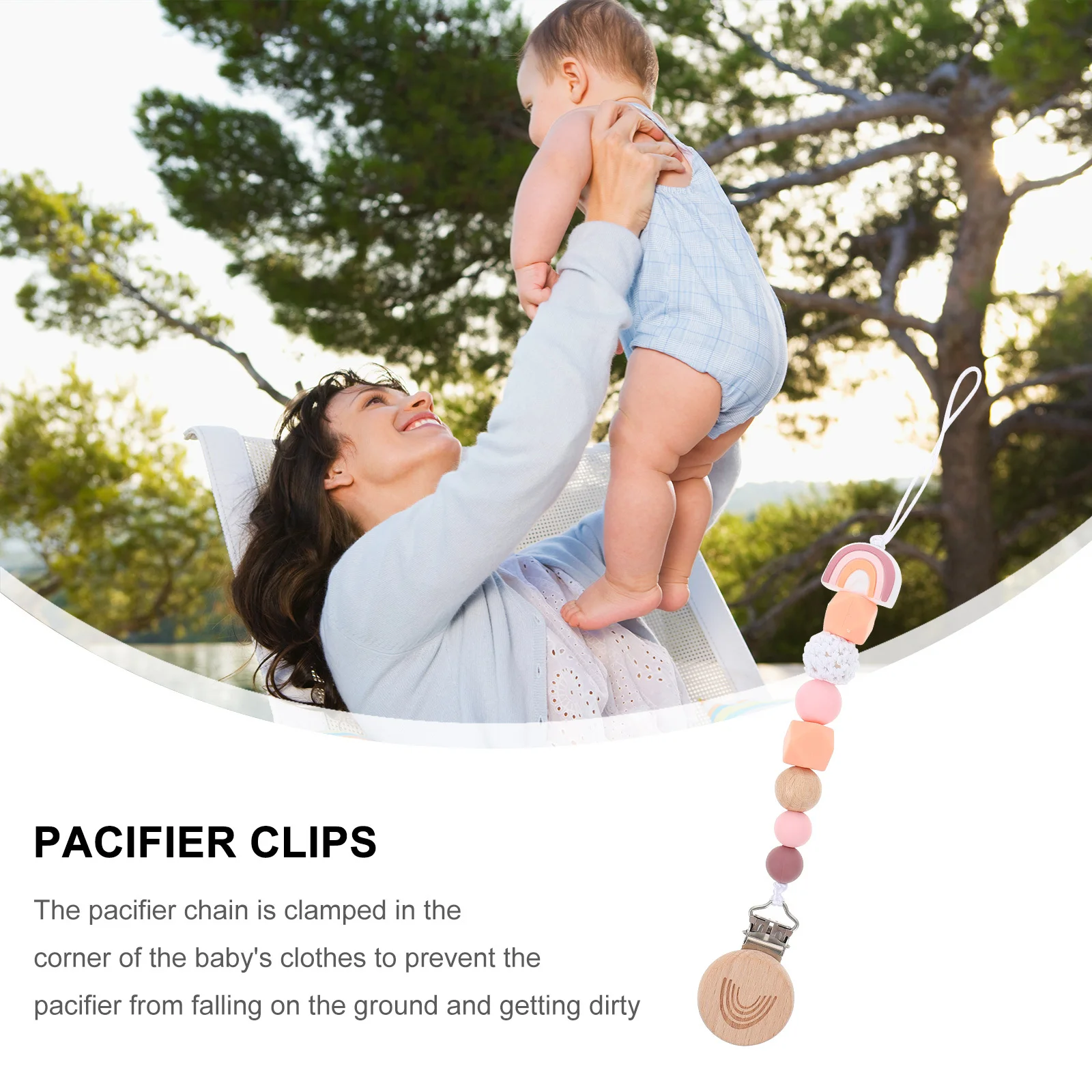 

Цепочка для соски, зажим для прорезывания зубов, силиконовый детский мультяшный анти-потерянный милый держатель, буковый молярный слюнявчик для новорожденных, безопасный чистый