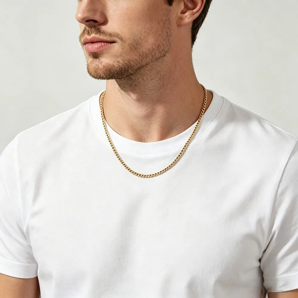 Stainless Steel Chain Necklaces For Men And Women Dad Father Day Christmas Birthday Gothic Fashion Choice Jewelry