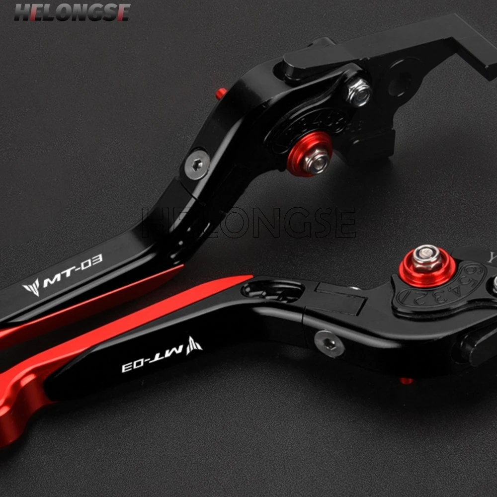 

HELONGSE Motorcycle Parts CNC Aluminum Brake Clutch Lever Handlebar Handle Grips MT For YAMAHA MT03 M T03 MT-03 M T 03 2005 2006