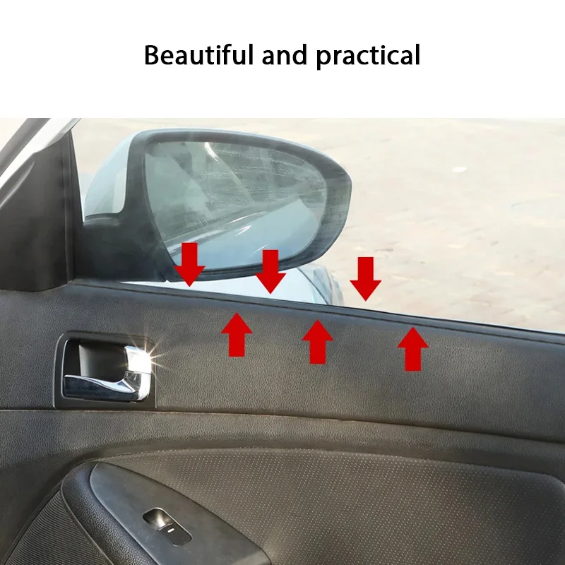 Universal Car Window Seal Strip Rubber Car Side Window Gap Filler Noise Insulation Waterproof Windproof 7-Shape Sealing Strips