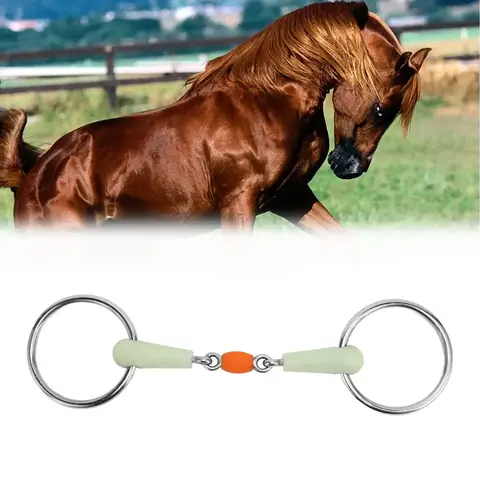 Horse Mouth Bit Apple Flavor Professional Stainless Steel Horse Snaffle Bit For Training Equestrian Equipment