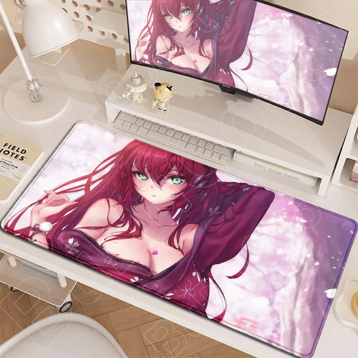 

90x40cm High School DxD Office Locking Edge Computer Keyboard Mat Kawaii Anime Girls Rias Gremory Mouse Pad XXL Laptop Gamer Rug