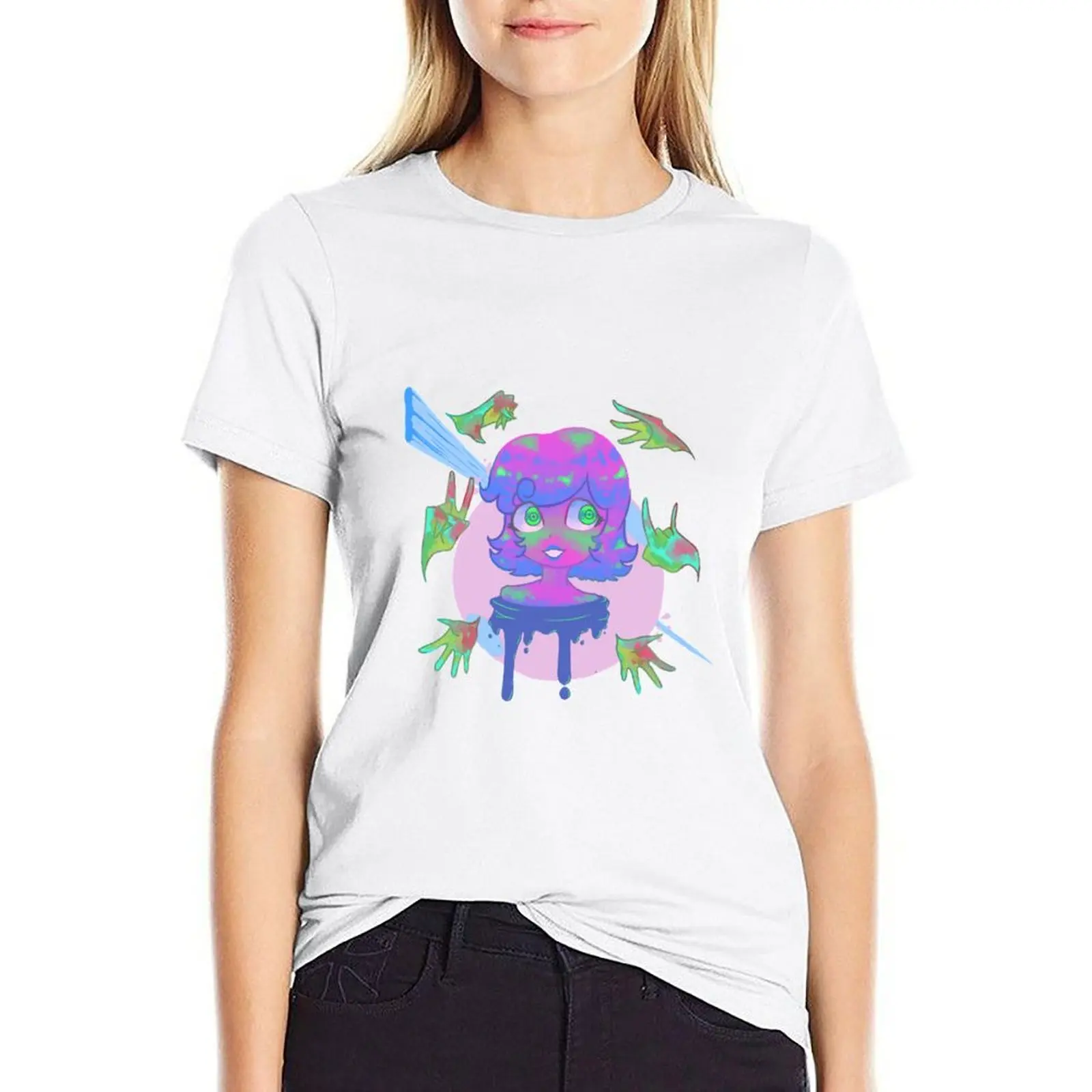 Homestuck - Roxy Lalonde T-shirt plus size tops Blouse hippie clothes spring clothes Women 2024