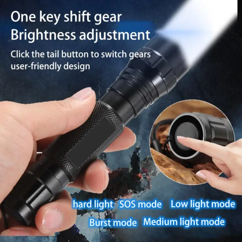 LED Infrared Tactical Flashlight Zoomable Night Vision Hunting Rechargeable Waterproof Flashlights IR 850nm/940nm