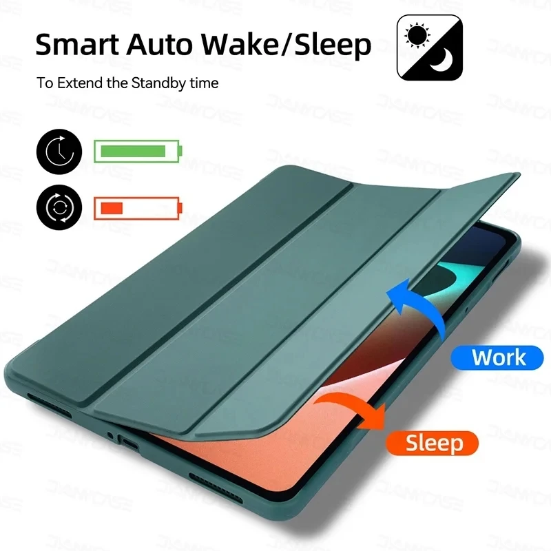 TPU Case For Lenovo Xiaoxin Pad Pro 12.7 2025 Legion Y900 13inch 2026(TB522FU) Idea Tab Pro Gen 2 13'' Tri-fold Stand Auto Sleep