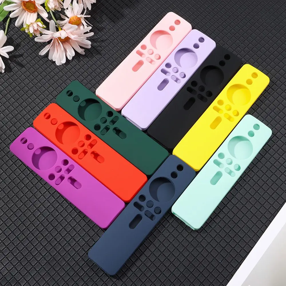 Fashion Silicone Remote Control Protective Case for Xiaomi Mi Box S/4X Soft Plain Shockproof Remote TV Stick Cover Home Accessor