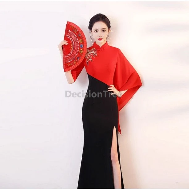 

Высококлассное шоу qipao 2025, элегантное облегающее выступление, qipao, новый китайский сине-белый фарфоровый элемент, улучшенный Cheongsam