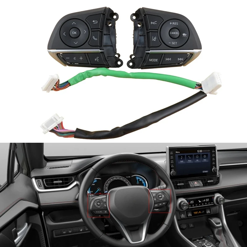 Auto Steering Wheel Control Switch Audio Volume Control Switch For Toyota Avalon Camry RAV4 Parts 84250-06850 8425006850