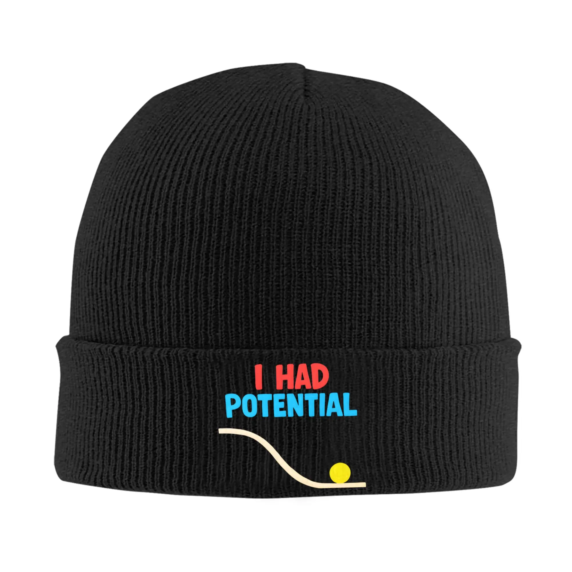 Sarcastic Quote I Had Potential Hats Autumn Winter Skullies Beanies New Project Hail Mary  Caps Men Women Acrylic Knitted Caps