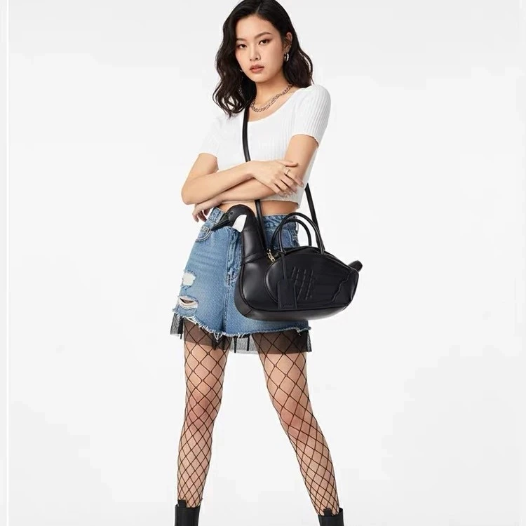 2025 Cute Cartoon Goose Shaped Handbag - Fashion Tote for Ladies