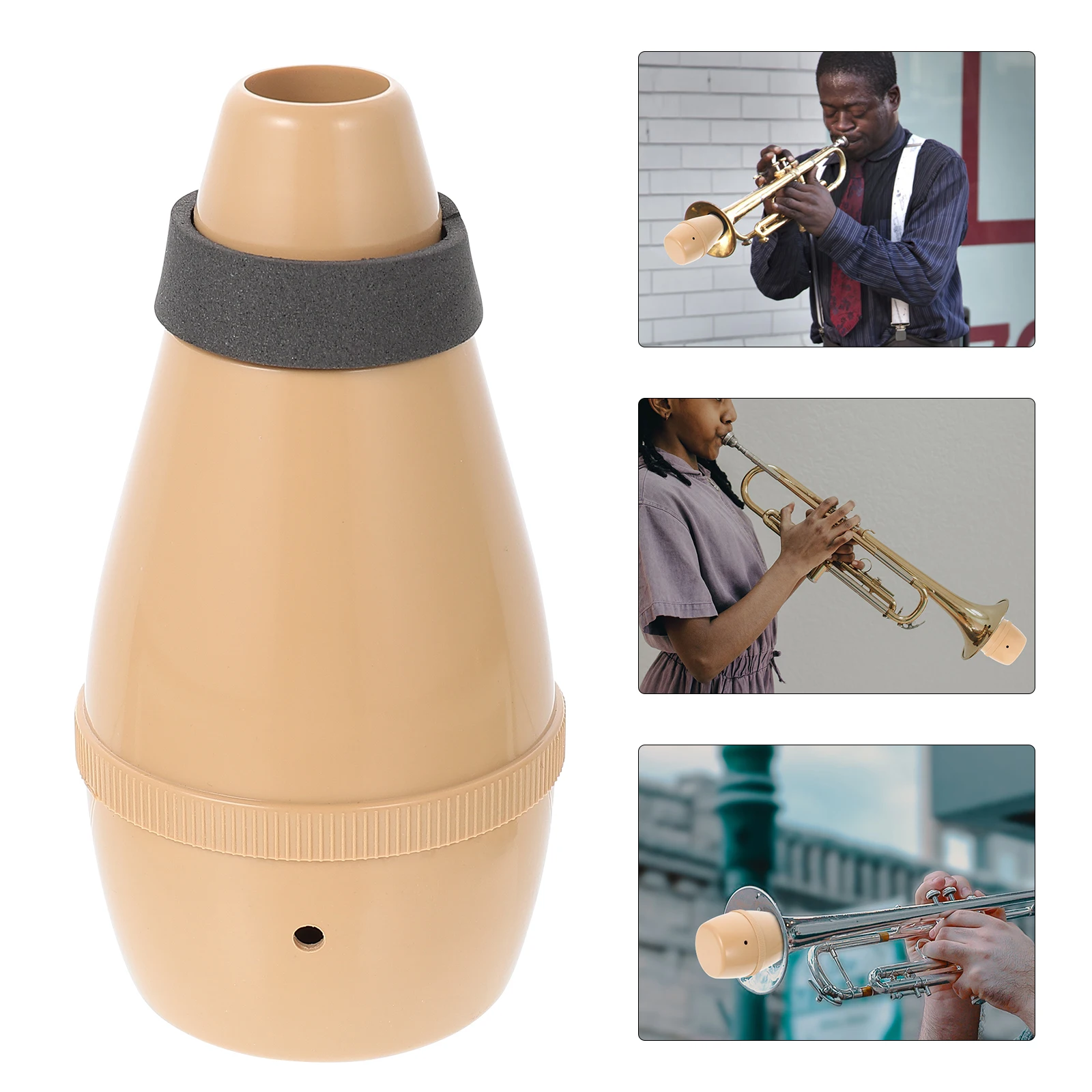 

1pc Trumpet Mute ABS for Musical Instruments Easy Install Practice Accessories Noise Remove Tool Lightweight Durable
