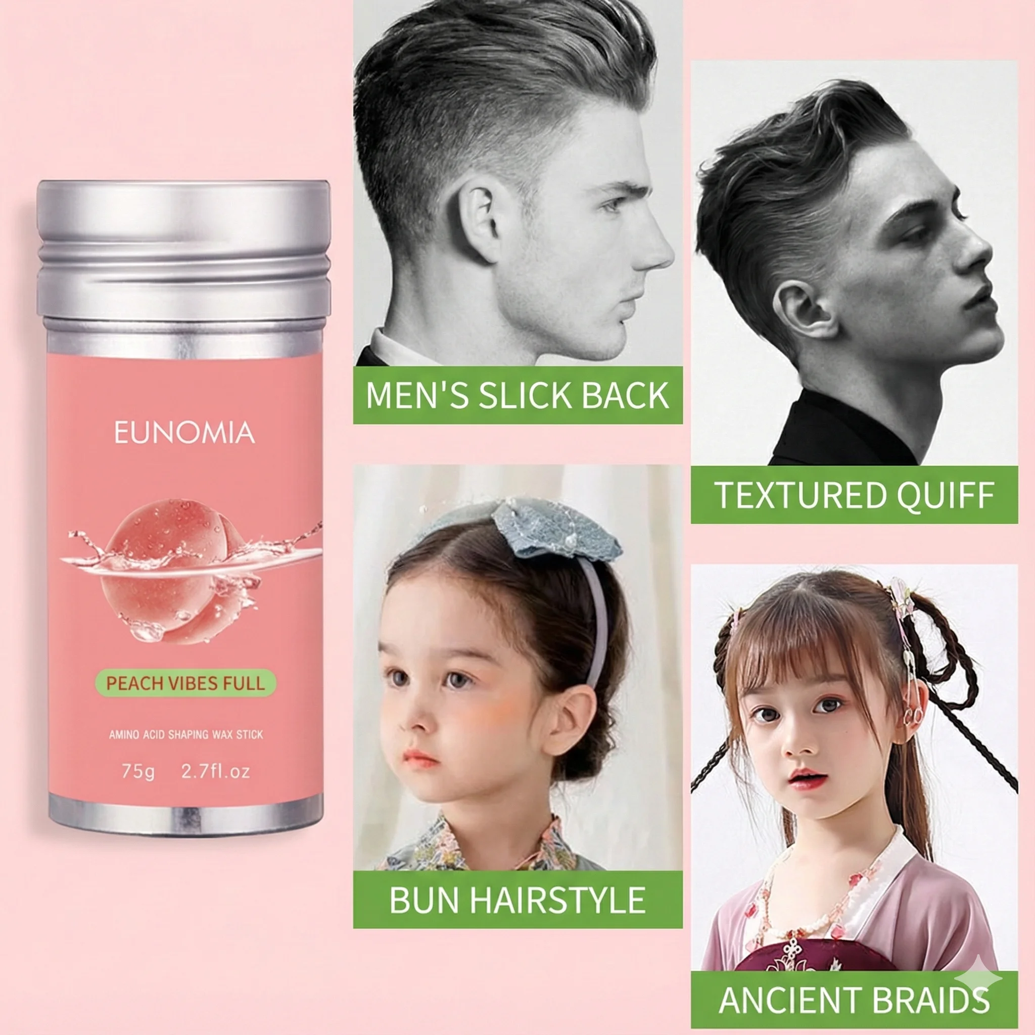 Воск для волос персикового цве – обзор и цена Edge Control Gel