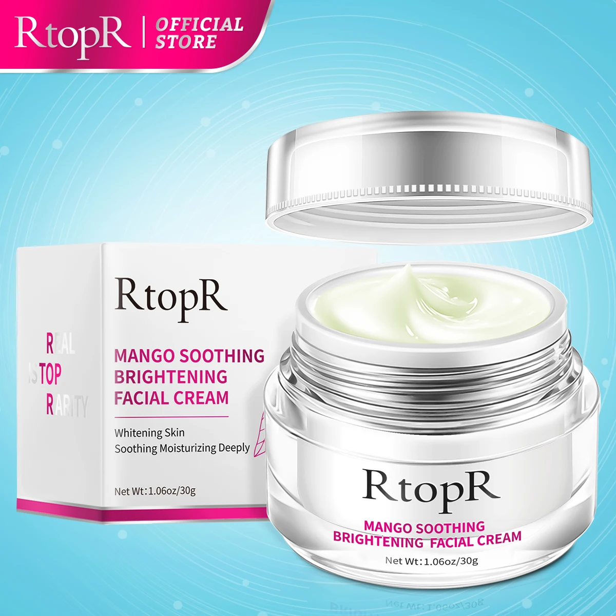 

RtopR Mango Whitening Face Cream Moisturizing Removing Yellowing Brightening Rejuvenating Removing Freckles Anti-aging Cosmetics