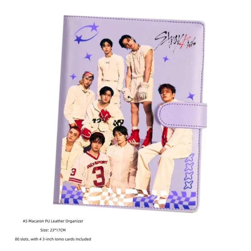 

SKZOO peripheral celebrity boy group A5PU loose leaf album STRAYKIDS three inch photo card 80 card storage book