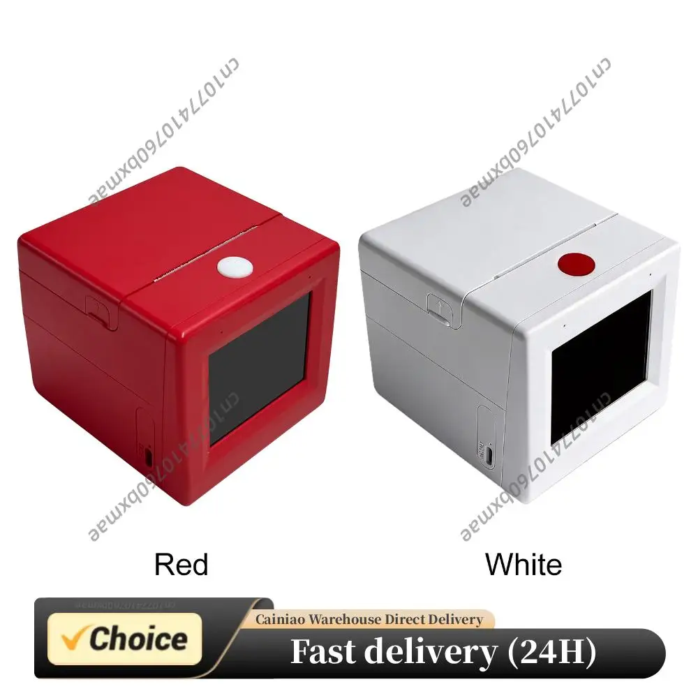 Smart AI Voice Sticker Printer Box Inkless Instant Printer for Home Office Study & DIY Projects 5 Rolls Paper Included