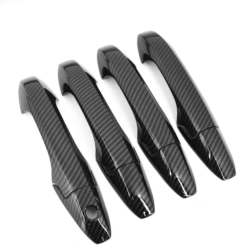 

For Honda CRV CR-V 2007 2008 2009 2010 2011 High Quality Chrome Carbon Fiber Car Door Handle Cover Trim Sticker Accessories