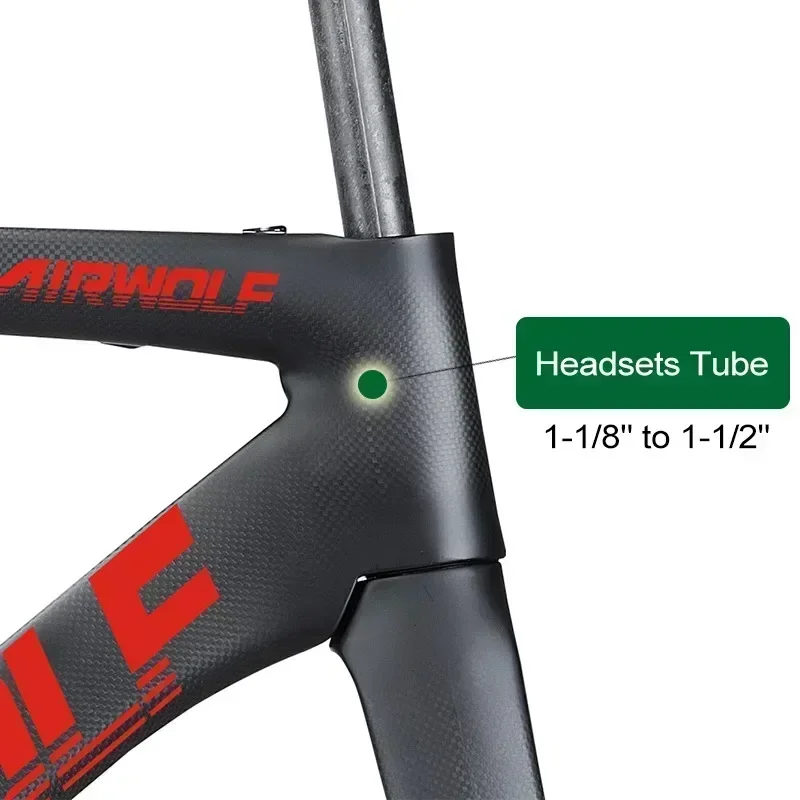 Airwolf T1100 Carbon Bike Frame BB386 Carbon Road Frame UD Road Bike Frame 142*12mm Thru Axle Disc Brake Bicycle Hot Sale