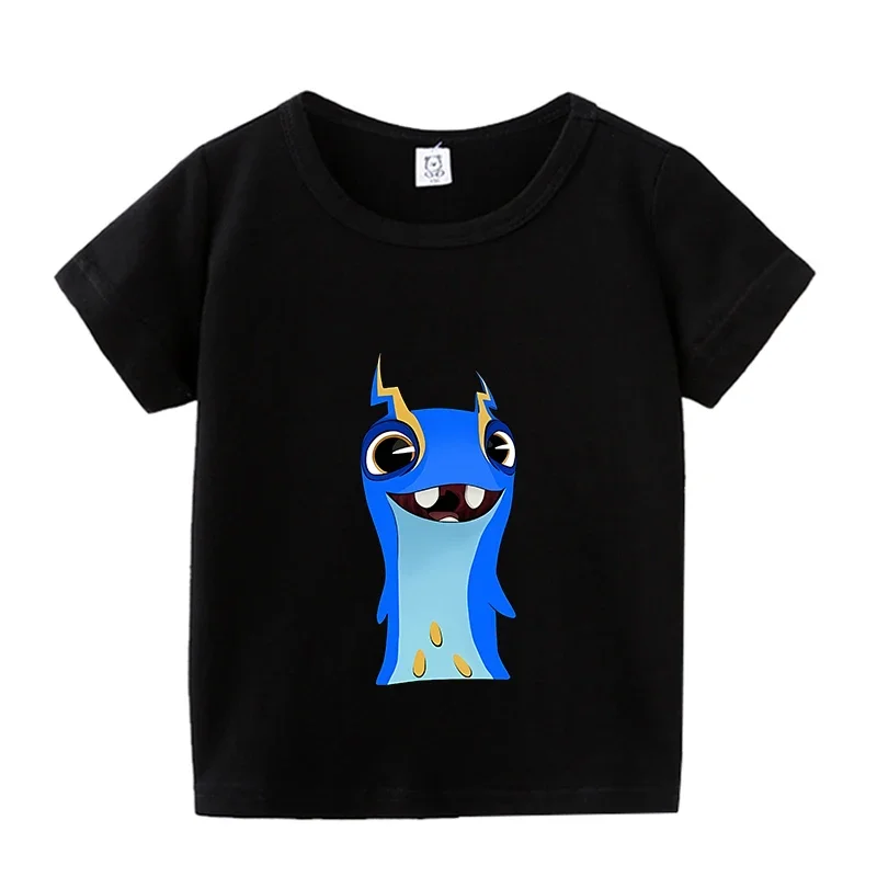 Slugterra t-shirt per bambini simpatico cartone animato stampato Pullover autunno inverno caldo confortevole abbigliamento Casual top regali di