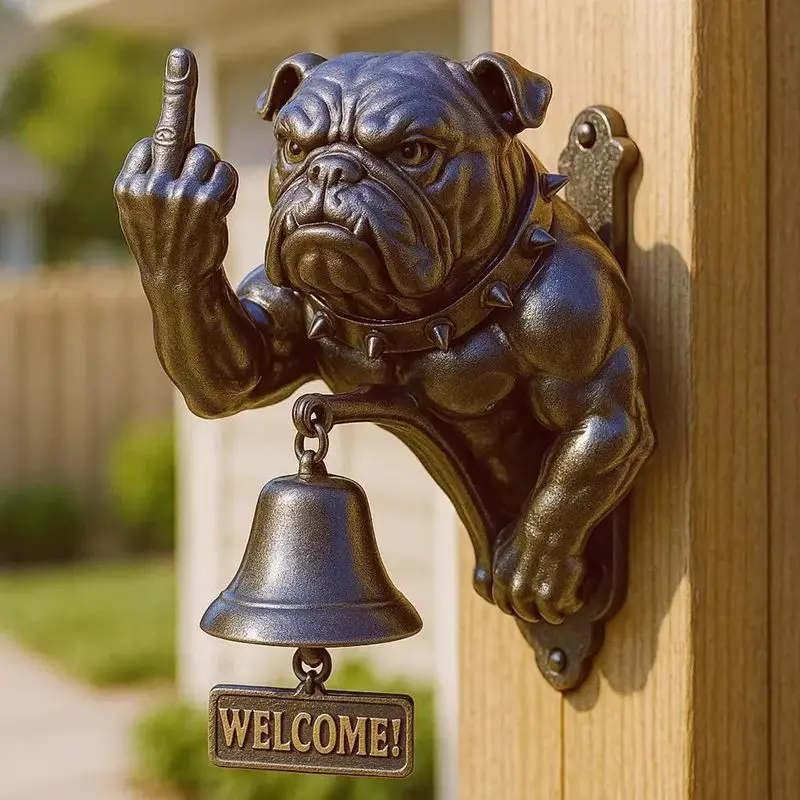 

New Arrival Funny Bulldog Shaped Doorbell, Creative Home Ornament, Ideal Gift for Gifting