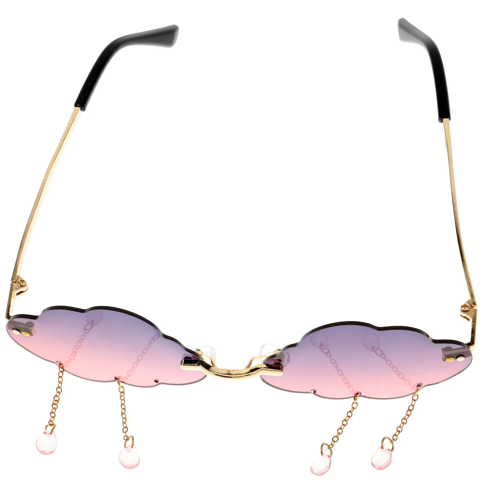 

Shell Design Sunglasses Lightweight Durable Irregular Style Photography Eyewear for Travel Shopping Outdoor Activities