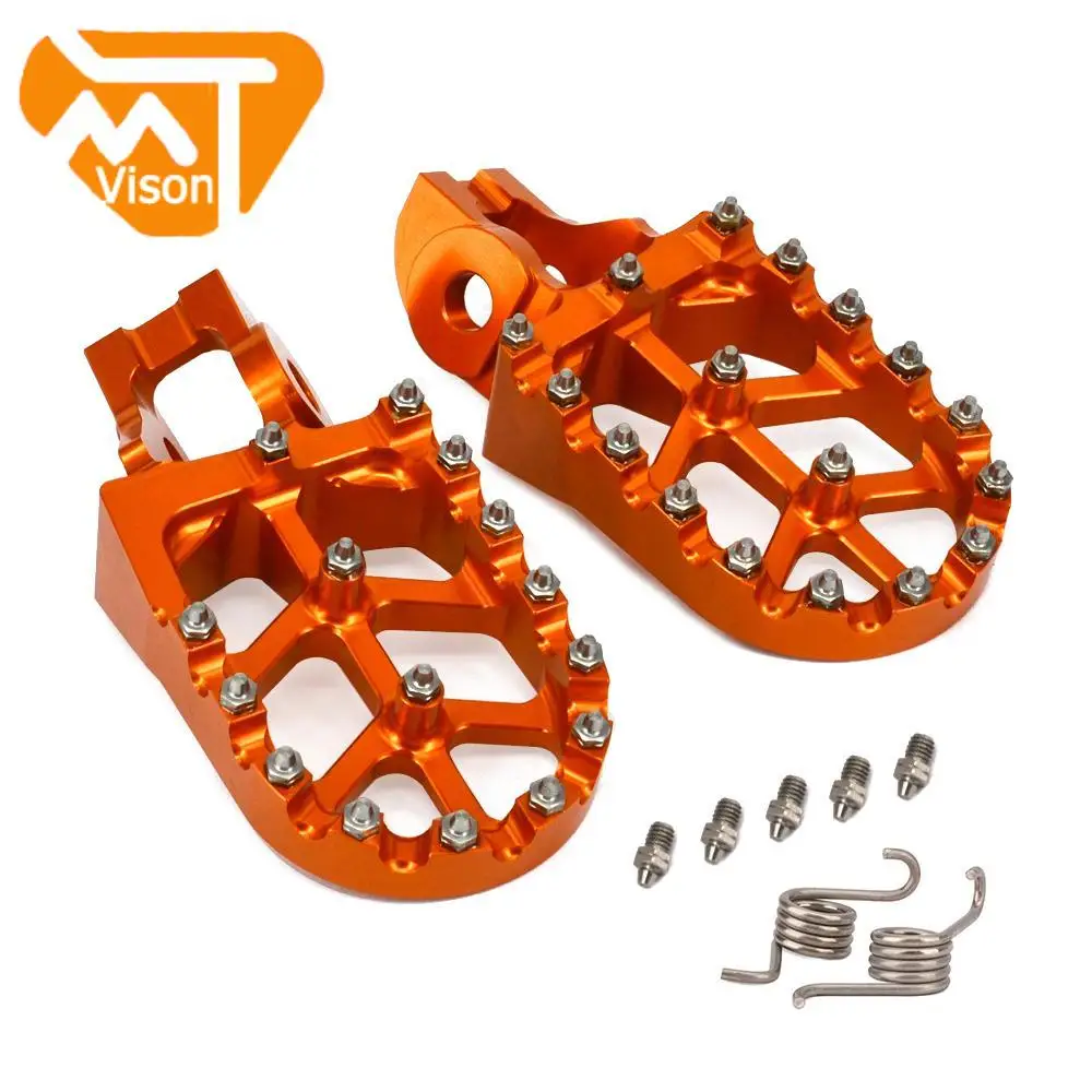 Motorcycle Aluminum FootRest pegs Pedals For KTM SX SX-F EXC EXCF XC XCF XCW 85 125 150 200 250 300 350 400 450 500 505-530