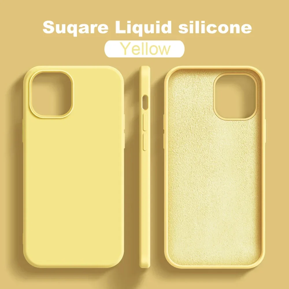 Luxury Liquid Silicone Phone Case for IPhone 16 Pro Max 15 11 12 13 14 7 8 Plus X XS XR Shockproof Soft Full Protection Cover