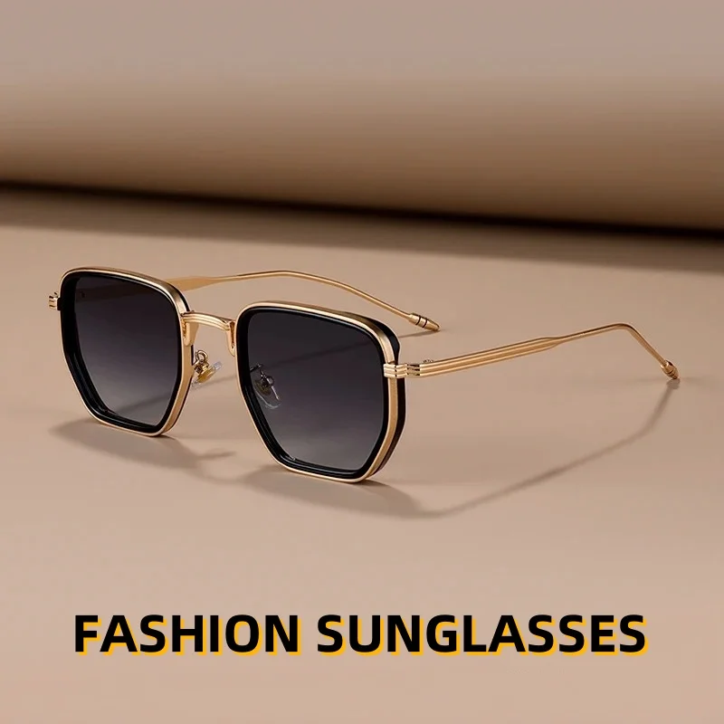 

Fashion and High-end Large Frame Square Polarized Sunglasses Men's and Women's Trendy UV Resistant Glasses UV400 Shades Eyewear