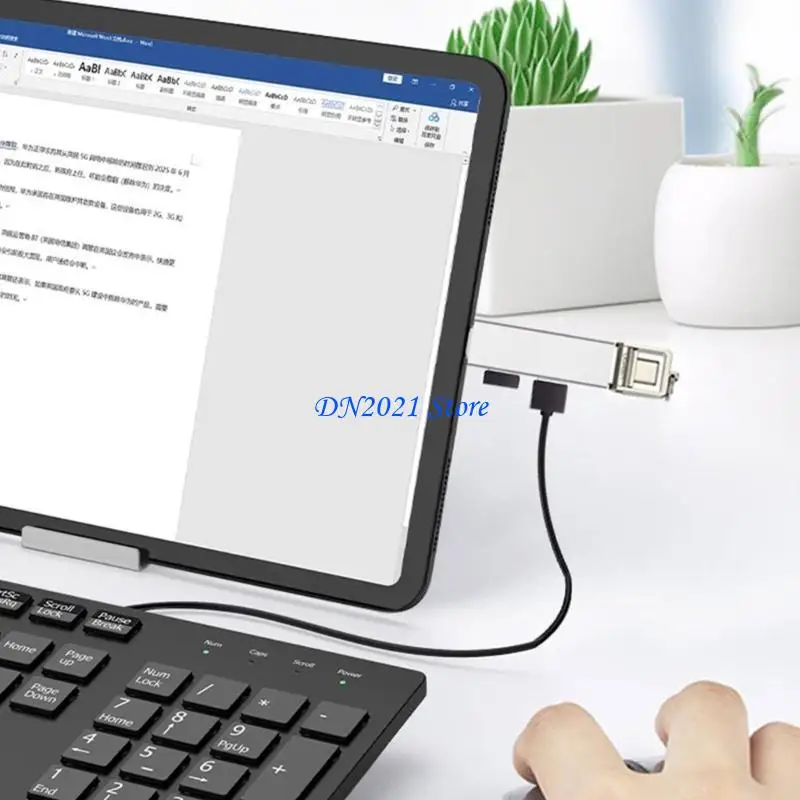 F3KE Multiport USB Splitter USB3.0 Hub Multi USB Port Expander for Power Supplies