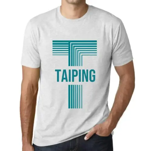 Herren Grafik T-Shirt Taiping Öko-Verantwortlich Vintage Jahrgang Kurzarm