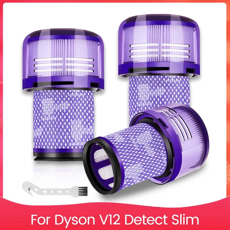 Hepa Filter For Dyson V12 Detect Slim,V12 Cordless Vacuum Filter Replacement Parts