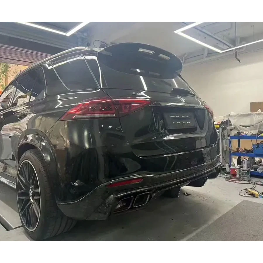 

For Mercedes Benz GLE Class X167 Carbon Fiber Back lip Car Rear Bumper Diffuser Rear Splitters Spoiler Car Accessories Body Kit