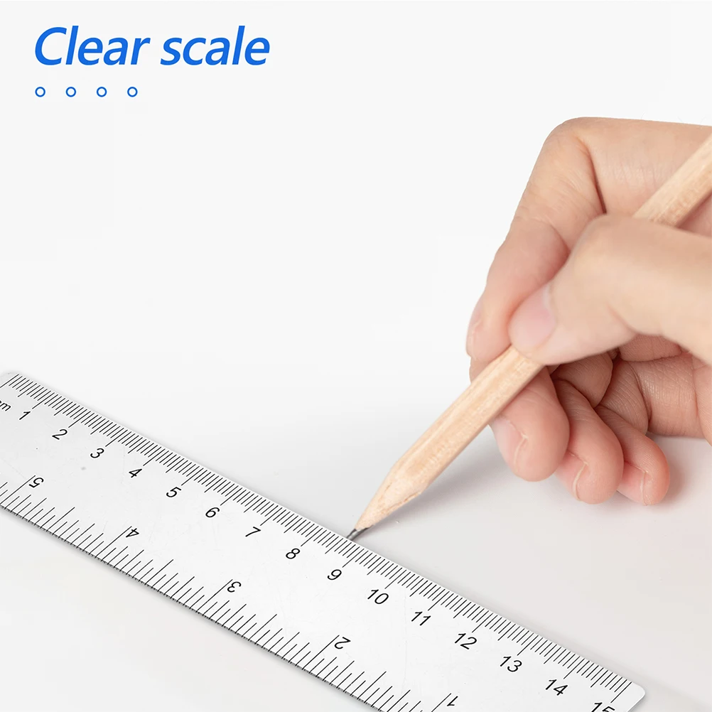 

6pcs Triangle Ruler Protractor Set Clear Plastic Geometric Drawing Tools Student Math Measuring Ruler Drafting Engineer Metric