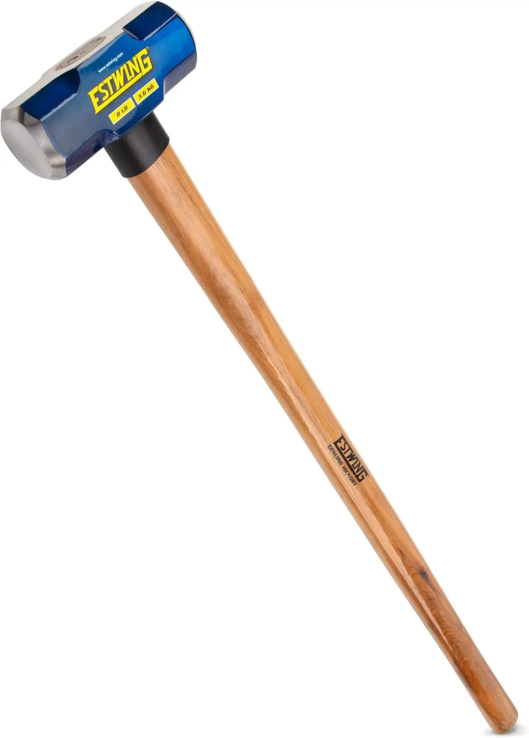 

Молот-кувалда усиленный, 8 фунтов, с 36-дюймовой рукояткой из гикори, эргономичная рукоятка для демонтажа и забивания колышков