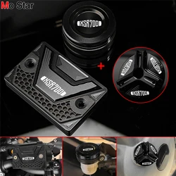 후방 전방 브레이크 유체 커버 및 오일 필러 캡 보호 오토바이, XSR 700 xsr 700 2014-2023 용 XSR700 액세서리