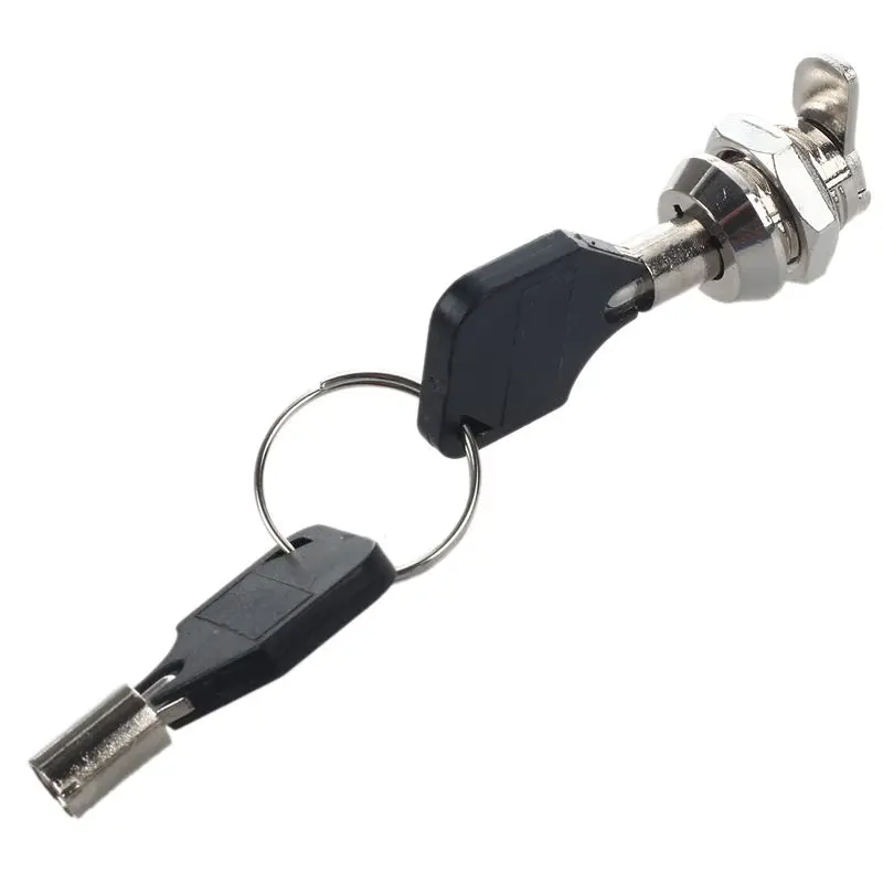 12mm Threaded Keyed Quarter Turn Cam Lock for Drawer Box Locker-AD33