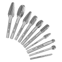 EZARC Tungsten Carbide Rotary Burr Bit 1PCS Metalworking Double Cut Rotary File Milling Cutter Head Grinding Carbide Burr Tools
