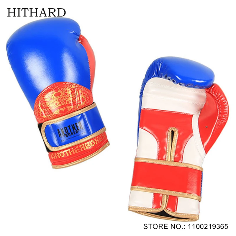 Boxing Gloves 10/12/14Oz Professional Sanda Muay Thai Fighting MMA Gloves for Men Women Teens Adult Pu Taekwondo Punching Gloves