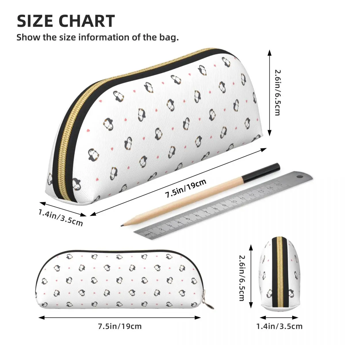 لطيف البطريق مقلمة قلم رصاص الحقيبة تخزين القرطاسية لوازم سعة كبيرة صندوق القلم حقيبة أقلام رصاص لهدايا الطلاب