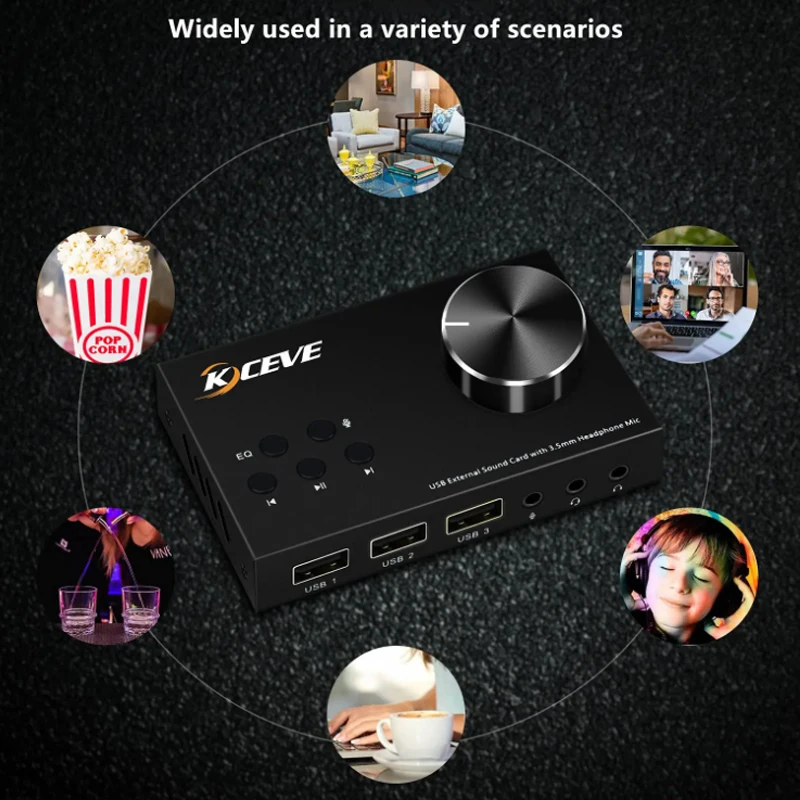 外部サウンドカード,マイク,プラグアンドプレイ,USB,ランスイッチ,オーディオアダプター,コンバーター,スプリッター,エクステンダー,3.5mm