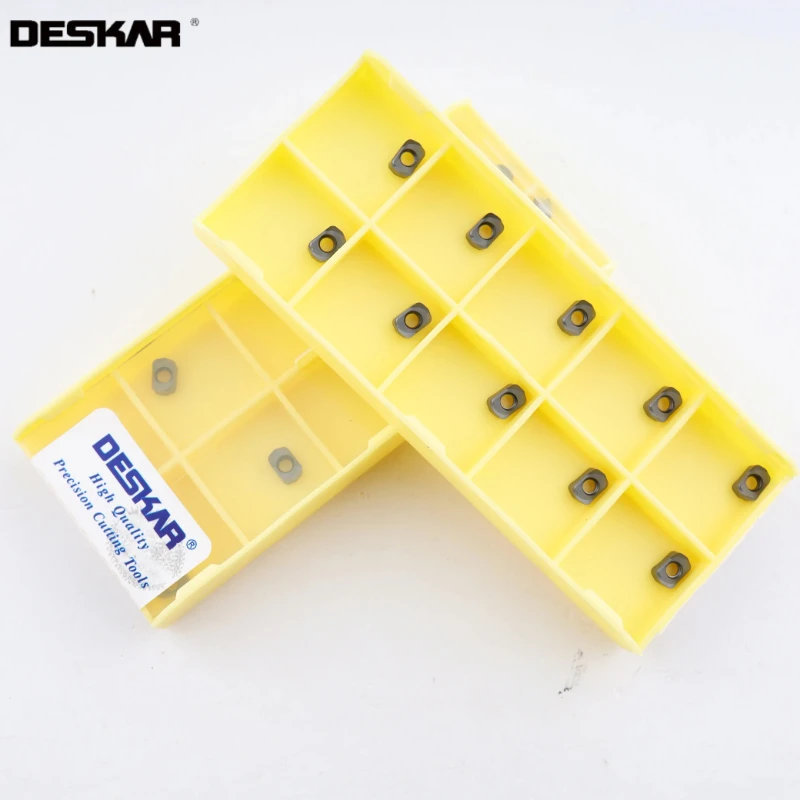 

Deskar Lnmu0202zer-mj Lnmu0303zer-mj Lf6018 Carbide Fast Feed Milling Inserts Lathe Tools For Stainless Steel