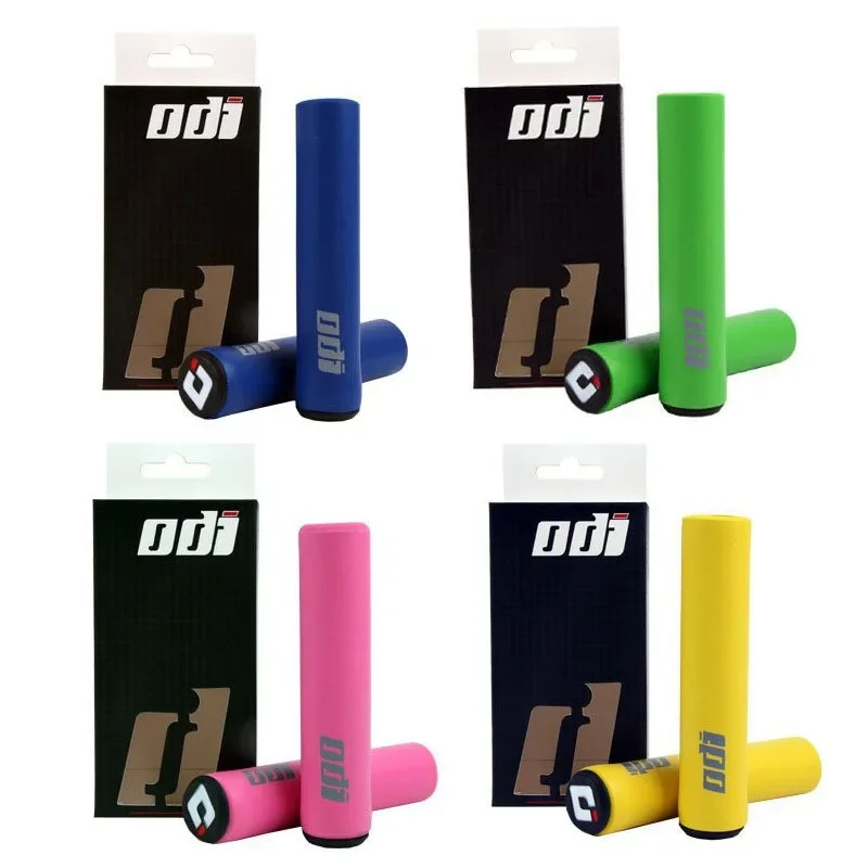 13CM Length Silicone Grips Mountain Road Folding Ultra-light Shock-absorbing Dirt-resistant Bicycle Grip Outdoor Sports