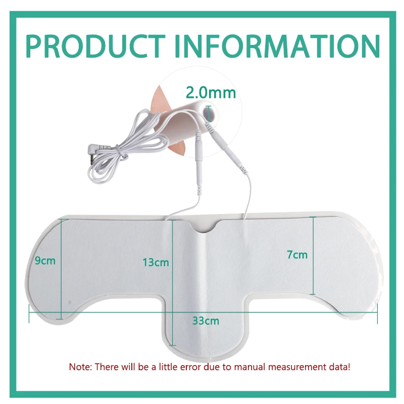 Elektroda Gel Silikon Stimulator Otot Saraf EMS, Plester Non-Woven Perekat Sendiri, Akupunktur Fisioterapi TENS