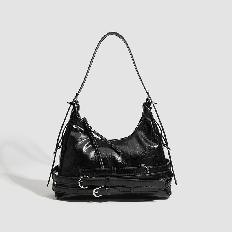 2026 New Retro Commuter Women's Bag, Flamingo Motorcycle Underarm Bag, Fashion Versatile Shoulder Bag for Women