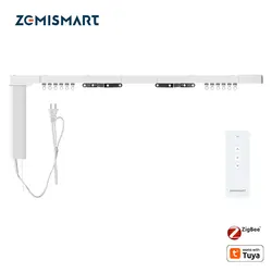 Zemismart Zigbee Curtain Track Work with Tuya Smart Life Alexa Echo Google Home Control SmartThings Electric Curtains