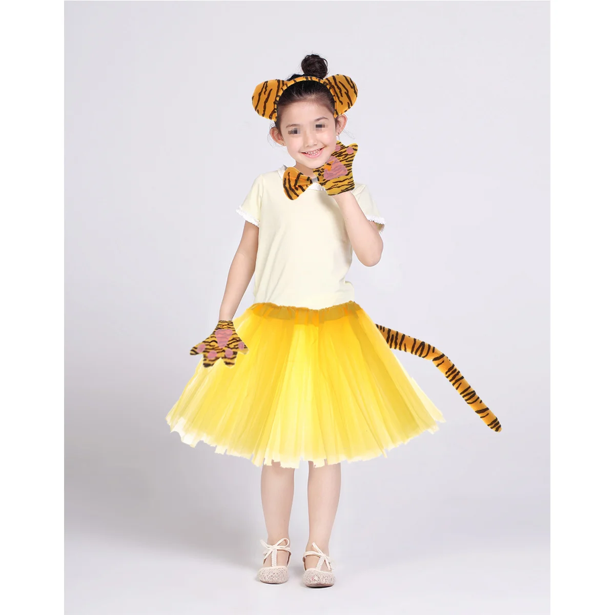 5Pcs Tiger Accessories Kids Birthday Christmas Party Costumes Stage Performance Unique Design Gift Dancing Party Decors