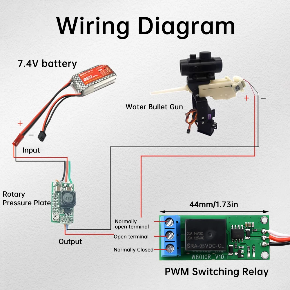 20A PWM Remote Signal Control Switch Universal 3.3-5.2V 5-12V for Model Airplane Electronic Switch With Power On Protection