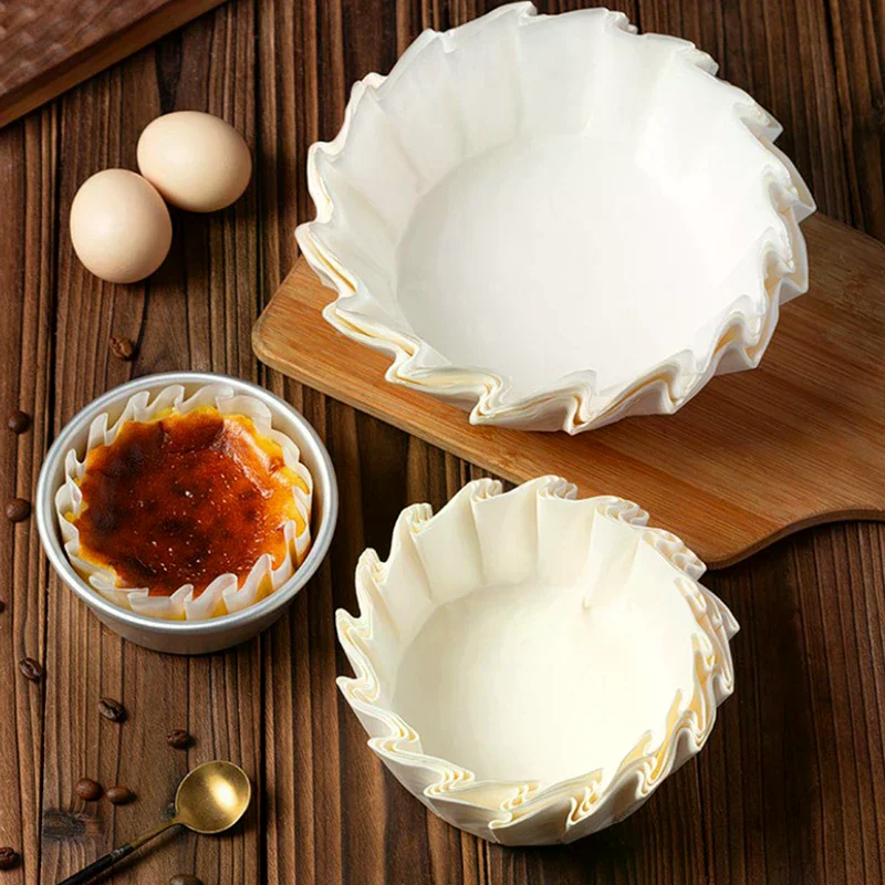 50 Pcs 3.5/4/5/6/8inch Foldless Cupcake Liner Baking Cup For Wedding Party Muffin Cake Mold Paper Cup Oilproof Cake Wrap