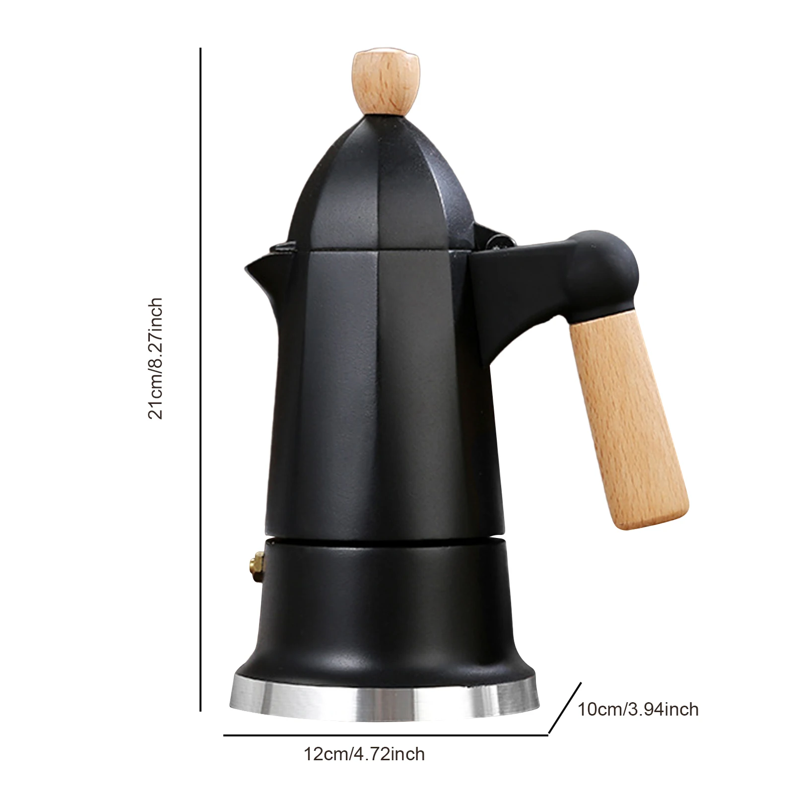 ماكينة صنع القهوة الإيطالية الكلاسيكية ذات 3 أكواب من وعاء موكا للاستخدام المنزلي