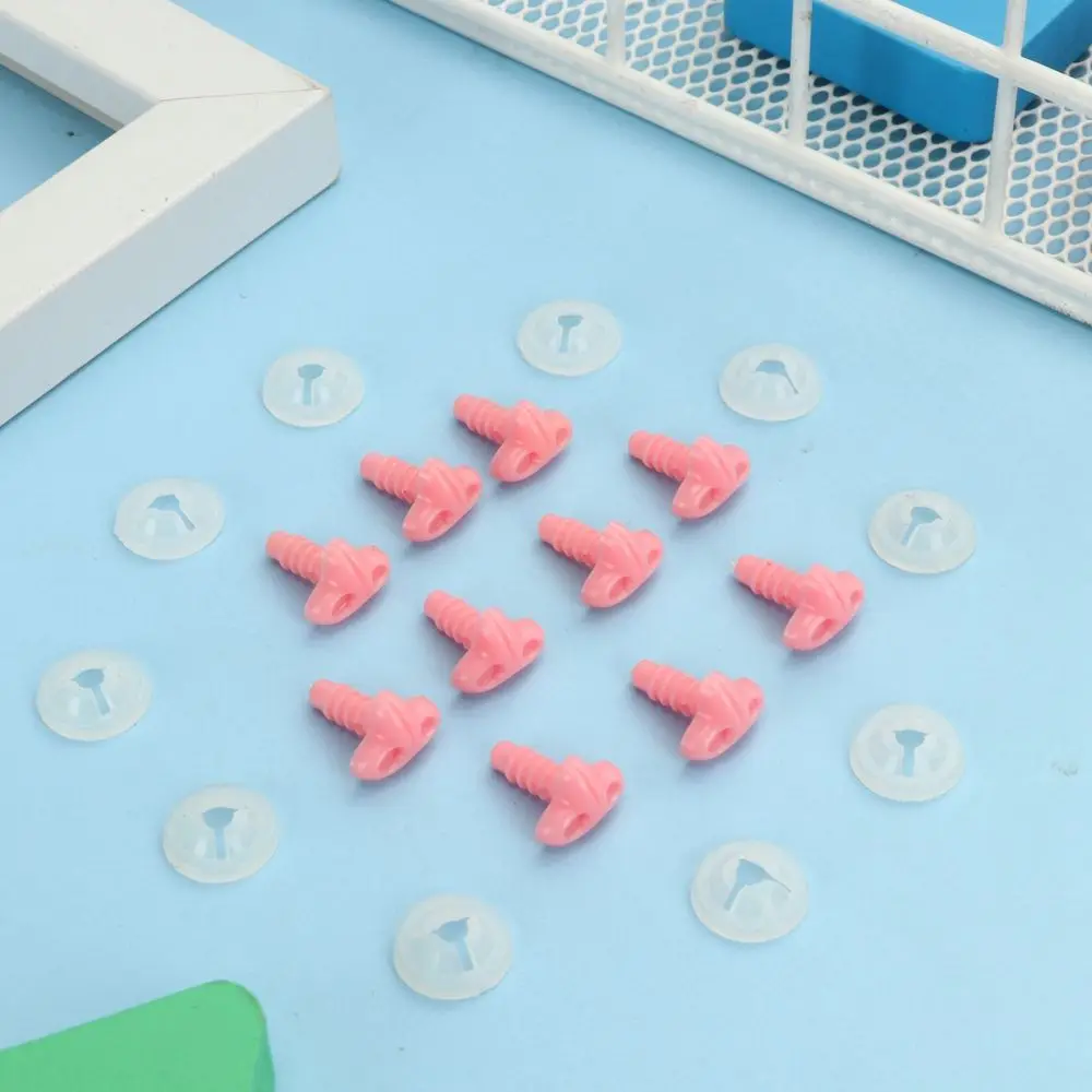 10pcs 7mm/13mm/10mm Animals Crafts Plastic Triangle Noses For Dolls Toys For Bear Buttons Toy DIY Safety Nose Accessories